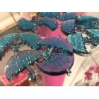 48 Blue Baby Shower Umbrella Embellishment Favors Acrylic Confetti Gift Spread